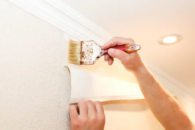 Pose de papier peint à Belleroche — revêtements muraux et toiles de verre
